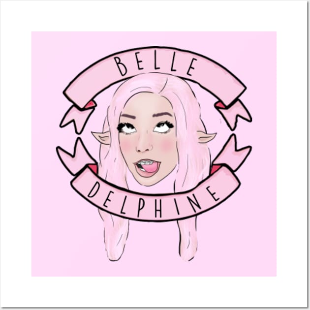 Belle Delphine Memes Wall Art by Barnyardy